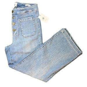 William Rast wide leg jean shorts size 28
